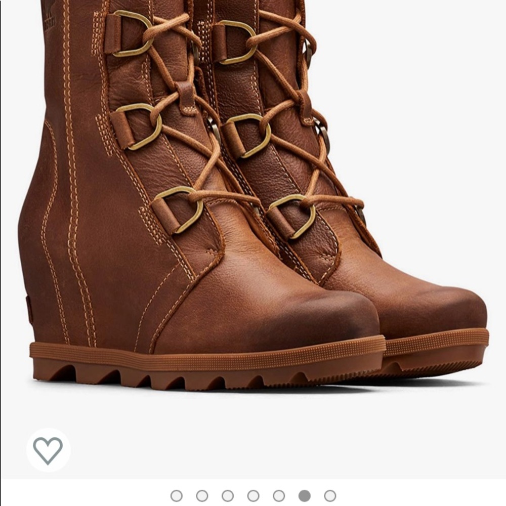 Sorel Joan of Artic Wedge II and the color is Elk. Size 9 brand new with tags